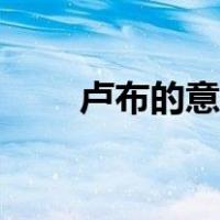 卢布的意思（卢布的符号怎么表示）