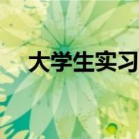 大学生实习报告盖章（大学生实习报告）