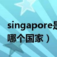 singapore是哪个国家的港口（singapore是哪个国家）