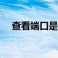 查看端口是否被封（查看端口是否打开）