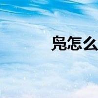 凫怎么读汉语拼音（凫怎么读）