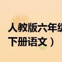 人教版六年级下册语文电子书（人教版六年级下册语文）