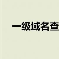 一级域名查询（一级域名网站在线观看）
