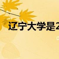 辽宁大学是211学校吗（辽宁大学怎么样）