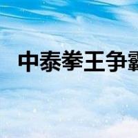 中泰拳王争霸（关于中泰拳王争霸的介绍）