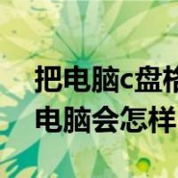 把电脑c盘格式化会怎样（将C盘格式化以后电脑会怎样）