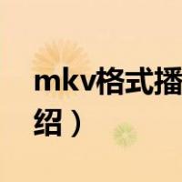 mkv格式播放器（关于mkv格式播放器的介绍）