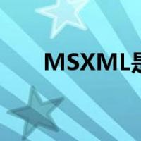MSXML是什么（msxml4 0是什么）