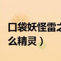 口袋妖怪雷之石可以进化谁（雷之石能进化什么精灵）
