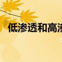 低渗透和高渗透什么意思（渗透什么意思）