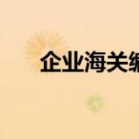 企业海关编码几位数（企业海关编码）