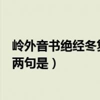 岭外音书绝经冬复历春的意思（岭外音书绝经冬复立春的下两句是）