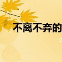 不离不弃的高级文案（不离不弃的句子）