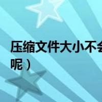 压缩文件大小不会变（为什么把文件压缩后 文件大小却不变呢）