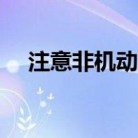 注意非机动车道标志（非机动车道标志）