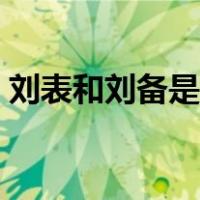 刘表和刘备是什么关系（刘表和刘备的关系）