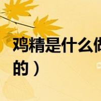 鸡精是什么做的对人体有害吗（鸡精是什么做的）