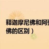 释迦摩尼佛和阿弥陀佛的区别在哪里（释迦摩尼佛和阿弥陀佛的区别）
