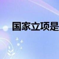 国家立项是什么意思（立项是什么意思）