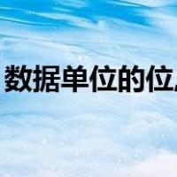 数据单位的位,字节和字的含义（和字的含义）