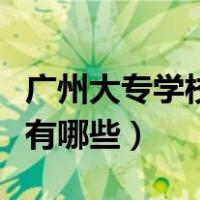 广州大专学校有哪些公办学校（广州大专学校有哪些）