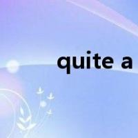 quite a lot的用法（a lot的用法）