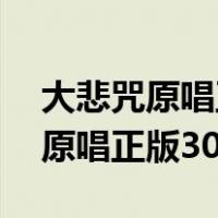 大悲咒原唱正版30分钟完整版下载（大悲咒原唱正版30分钟）