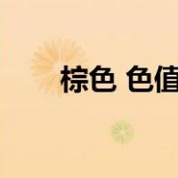 棕色 色值（棕色的颜色数值CMYK）