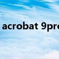 acrobat 9pro序列号（acrobat 9 0序列号）