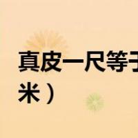 真皮一尺等于多少平方米（一尺等于多少平方米）