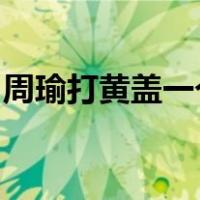 周瑜打黄盖一个愿打一个愿挨的故事情节简写