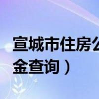 宣城市住房公积金公积金查询（宣城住房公积金查询）