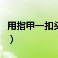 用指甲一扣头皮上有小颗粒（头皮上有小颗粒）