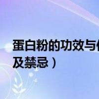 蛋白粉的功效与作用及禁忌症有哪些（蛋白粉的功效与作用及禁忌）