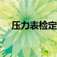 压力表检定规程最新（压力表检定规程）
