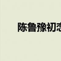 陈鲁豫初恋朱雷（陈鲁豫朱雷的孩子）