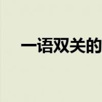 一语双关的例子赏析（一语双关的例子）