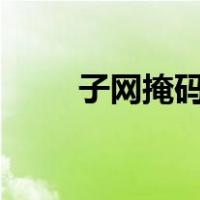 子网掩码255.255.255.是什么意思