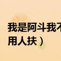 我是阿斗我不用人扶百度百科（我是阿斗我不用人扶）