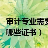 审计专业需要考哪些证书呢（审计专业需要考哪些证书）