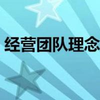 经营团队理念有哪几方面（什么是团队理念）