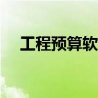 工程预算软件有哪些（预算软件有哪些）