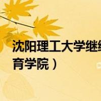 沈阳理工大学继续教育学院是啥大学（沈阳理工大学继续教育学院）