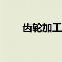 齿轮加工工艺路线（齿轮加工工艺）
