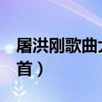 屠洪刚歌曲大全100首（屠洪刚歌曲大全100首）