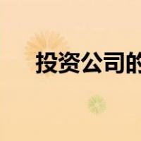 投资公司的经营范围可以有房地产开发