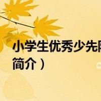 小学生优秀少先队员主要事迹简介（优秀少先队员主要事迹简介）