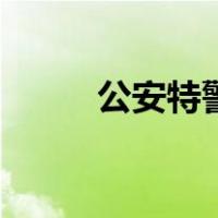 公安特警是公务员吗（公安特警）