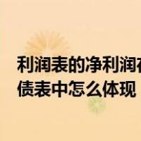 利润表的净利润在资产负债表哪里体现（本年利润在资产负债表中怎么体现）