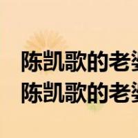 陈凯歌的老婆陈红是唱常回家看看的陈红吗（陈凯歌的老婆）